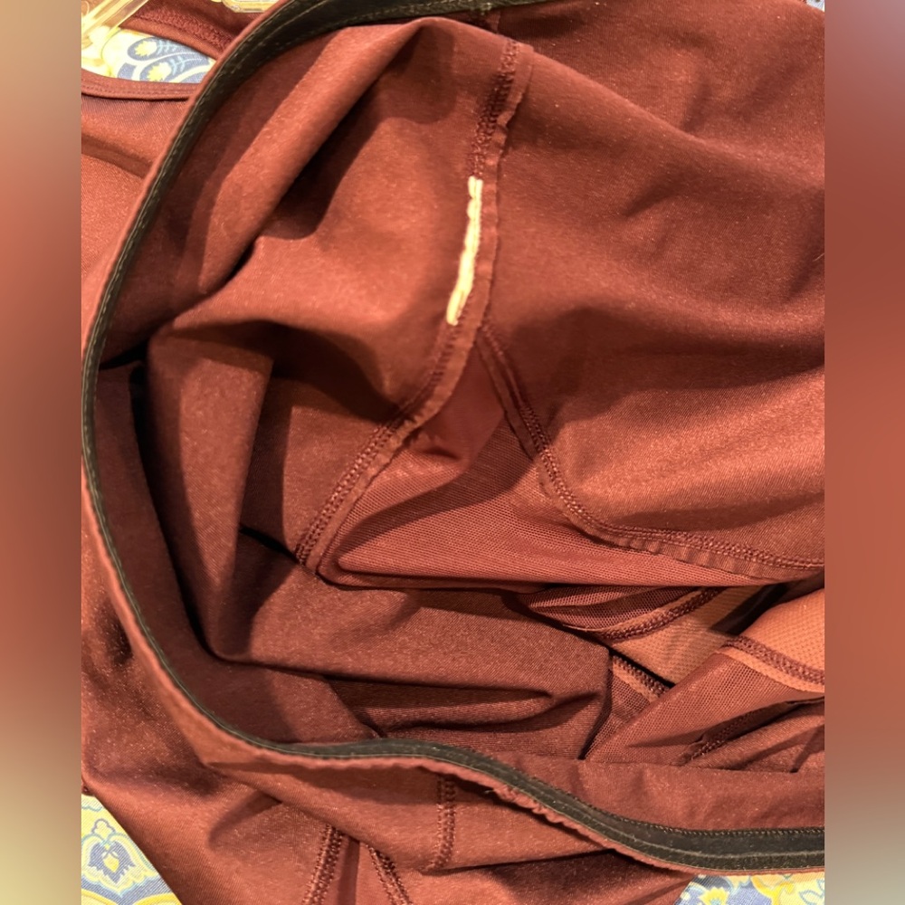 Compression Tank by Second Skin Burgundy Racerback - Picture 8 of 9